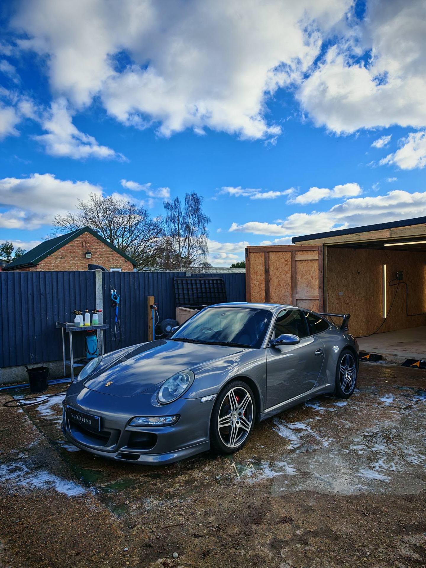 Grey Porsche 911 after a full detail service at Tailored Detail, Hockley