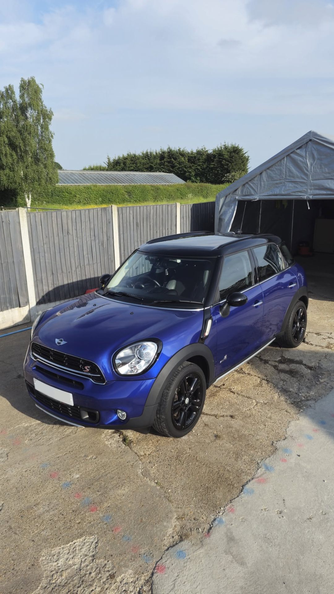 Blue Mini Cooper Countryman after a full detail treatment at Tailored Detail